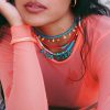 Red velvet necklace